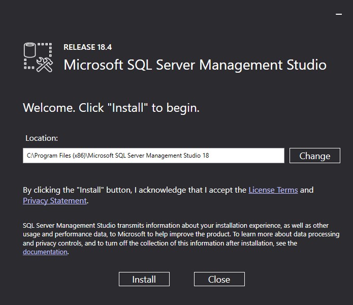 SQL Server Management Studio